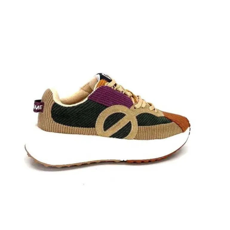No Name Carter Runner Textile Kaki Noisette