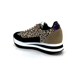 No Name Flex M Jogger Daim Textile Beige Et Noir