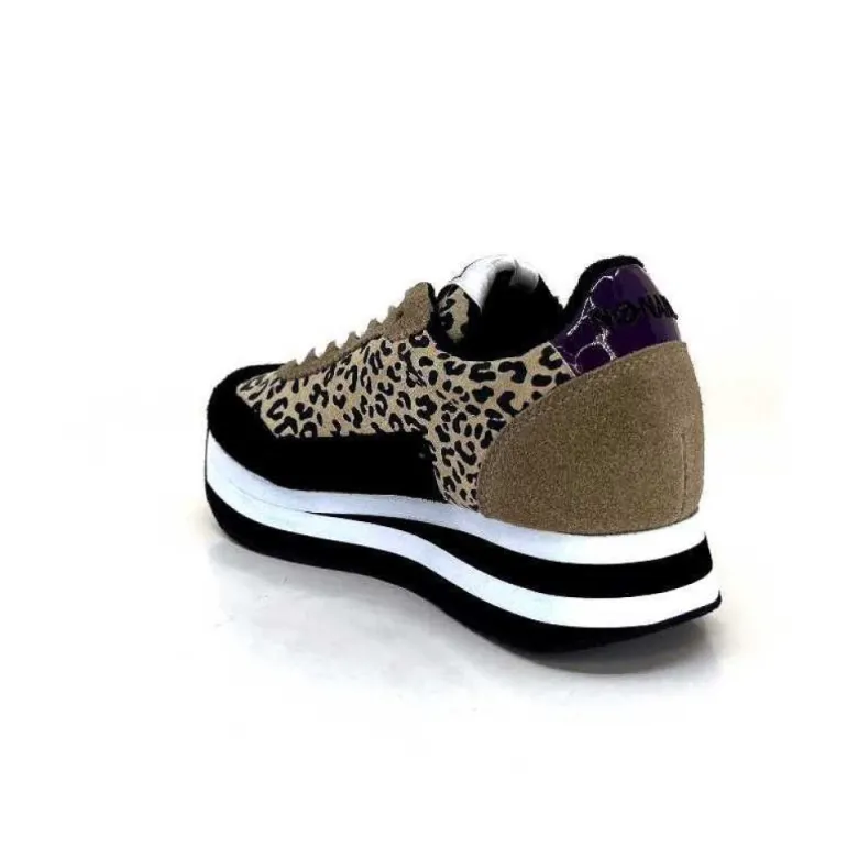 No Name Flex M Jogger Daim Textile Beige Et Noir