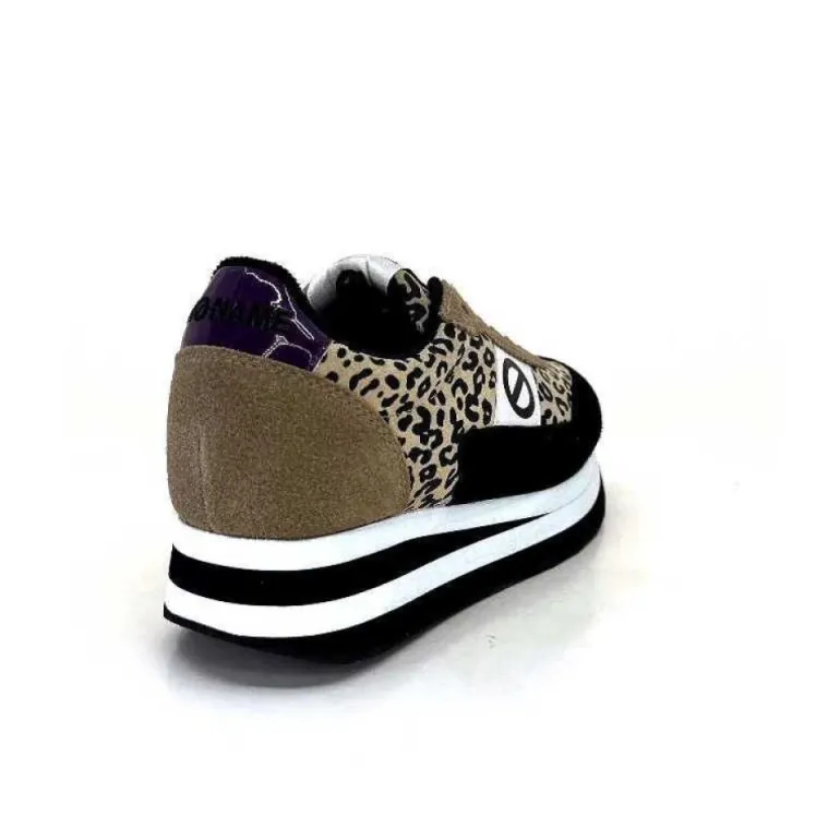 No Name Flex M Jogger Daim Textile Beige Et Noir