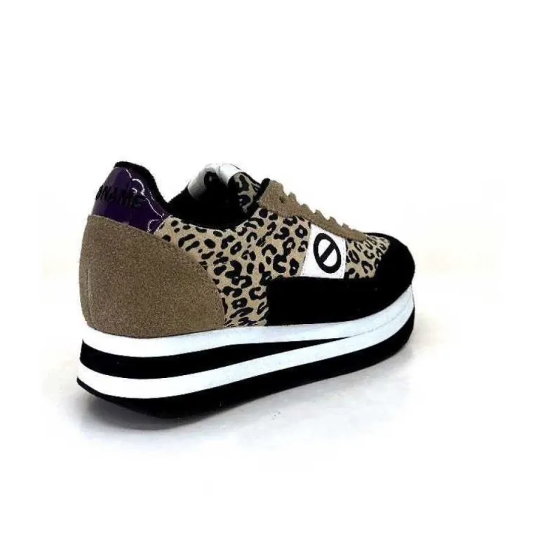 No Name Flex M Jogger Daim Textile Beige Et Noir