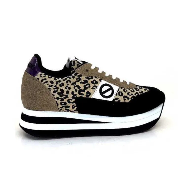 No Name Flex M Jogger Daim Textile Beige Et Noir