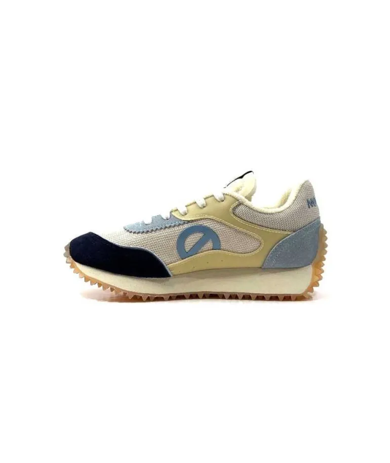 No Name Punky Jogger Daim Bleu Textile Beige