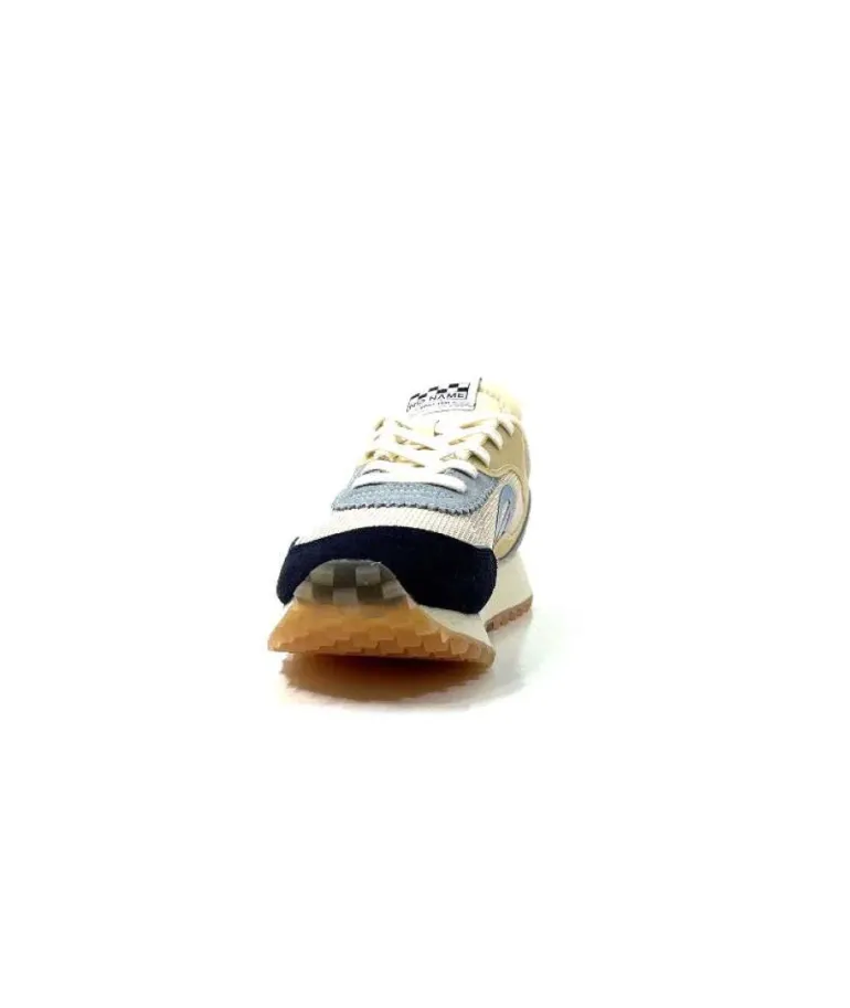 No Name Punky Jogger Daim Bleu Textile Beige