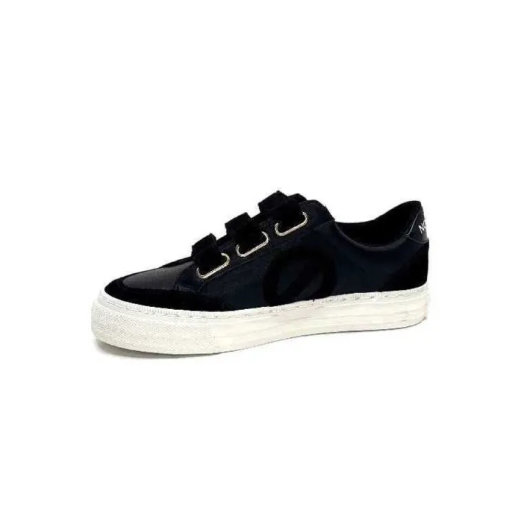 No Name Strike Straps Cuir Noir