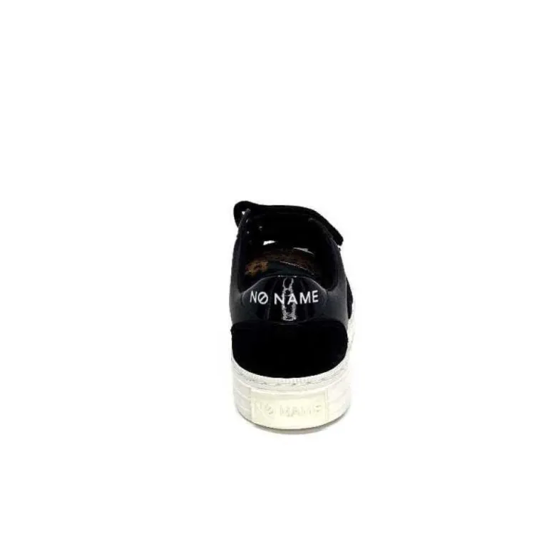 No Name Strike Straps Cuir Noir
