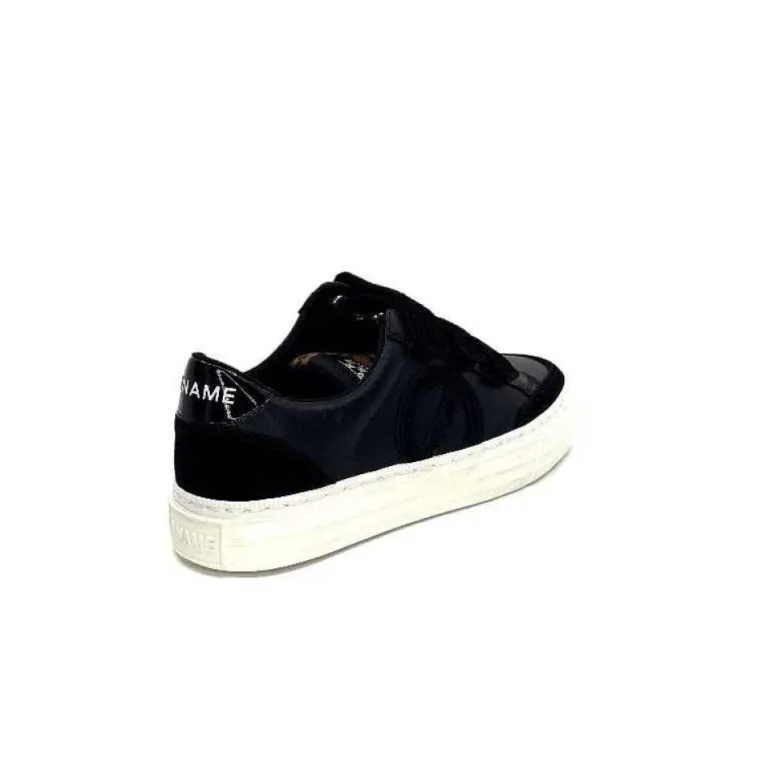 No Name Strike Straps Cuir Noir