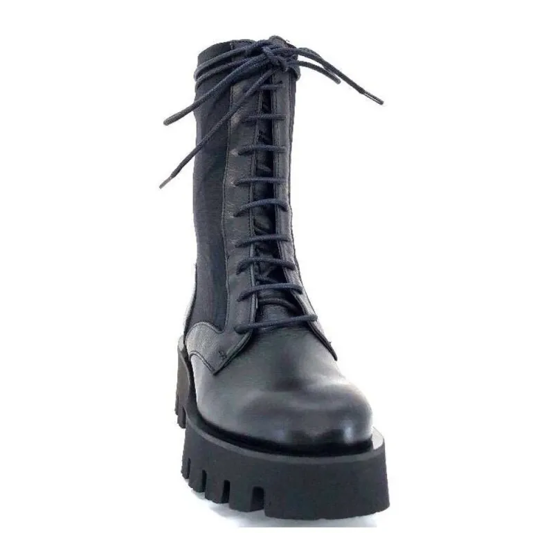 Paloma Barcelo Ahrem Cuir Noir Textile Noir