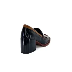 Pertini 32321 D4 Cuir Glace Noir Bordeaux