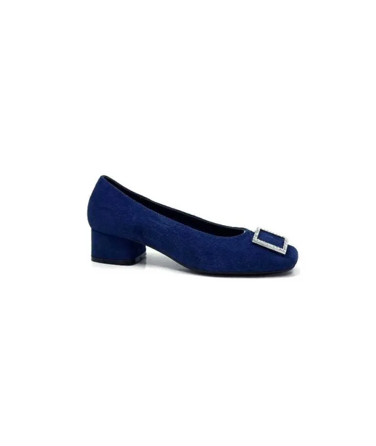 Reqins Karisse Daim Bleu Ocean