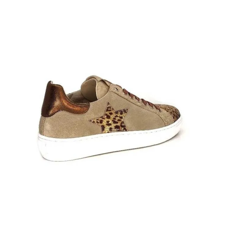 Reqins Sun Stella Mix Cuir Daim Beige