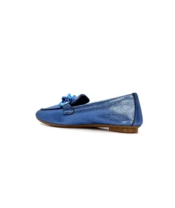 Requins Hartega Cuir Metal Bleu