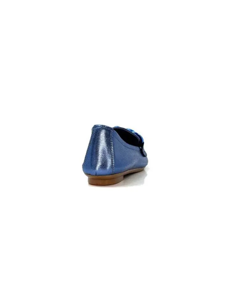 Requins Hartega Cuir Metal Bleu