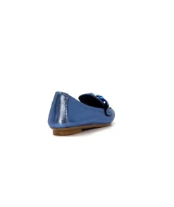 Requins Hartega Cuir Metal Bleu
