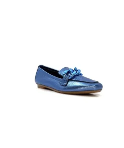 Requins Hartega Cuir Metal Bleu