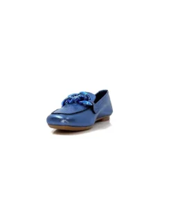 Requins Hartega Cuir Metal Bleu