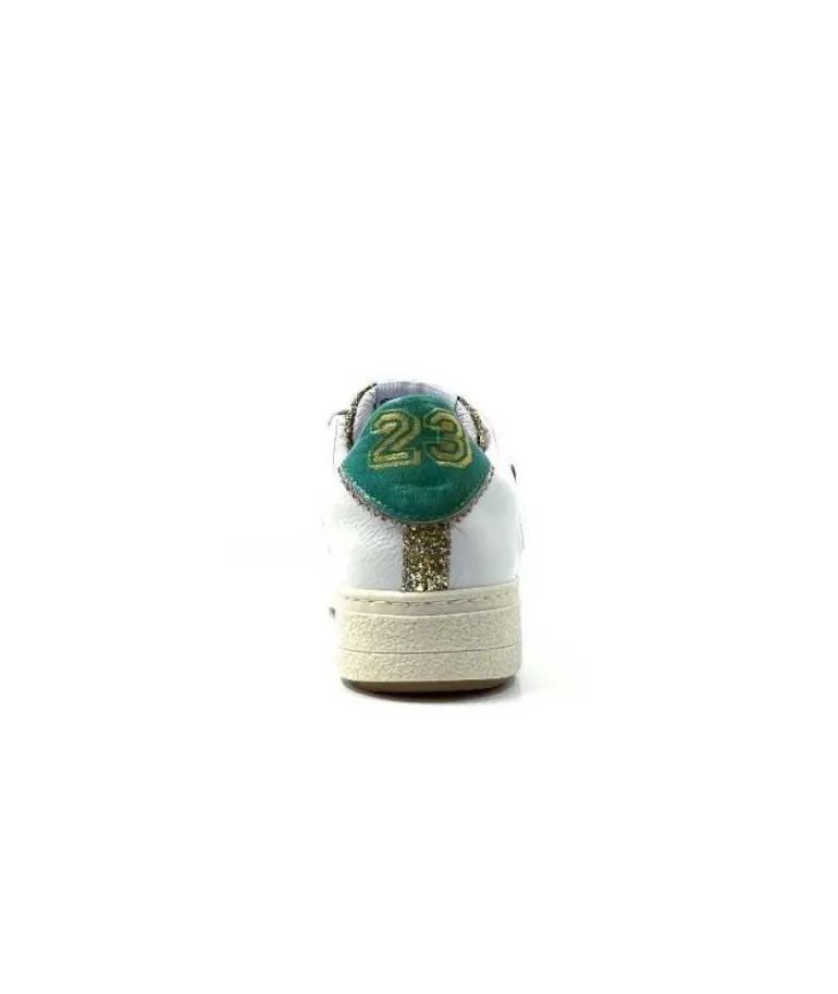 Semerdjian Smr Duck 9433 Cuir Blanc Glitter Or