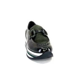 Softwaves 7.78.61 Cuir Vernis Et Daim Kaki