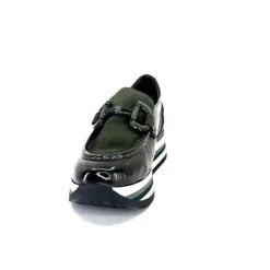 Softwaves 7.78.61 Cuir Vernis Et Daim Kaki