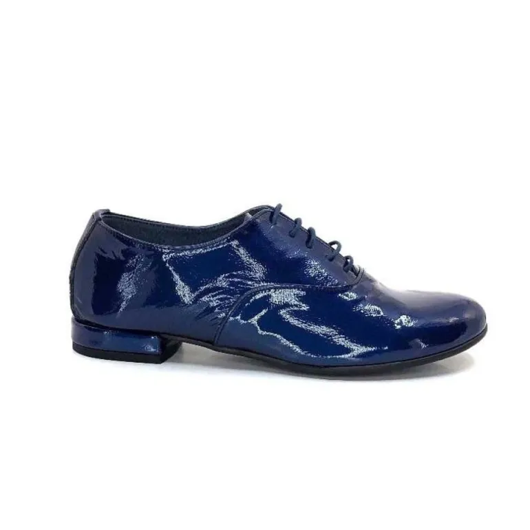 Xavier Danaud Cross Cuir Vernis Bleu